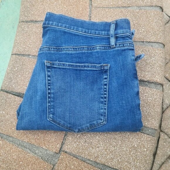 Ann Taylor Woman's Modern Skinny Ankle With Ties Stretch Blue Jeans Sz 10 - Picture 5 of 5